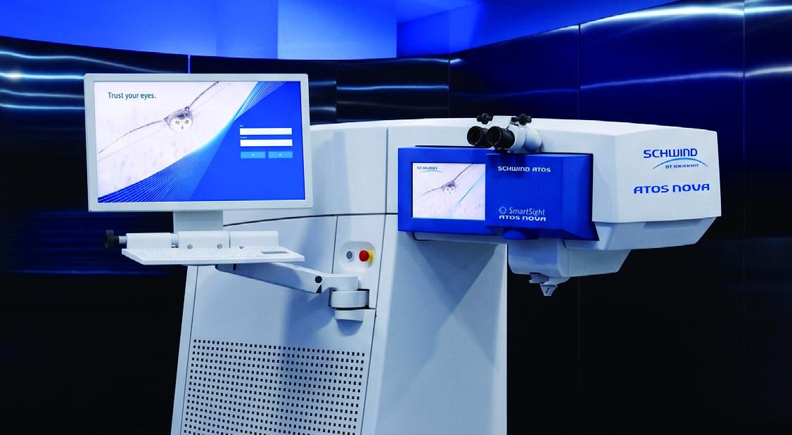 SCHWIND ATOS NOVA device from the clinic-supplied brochure